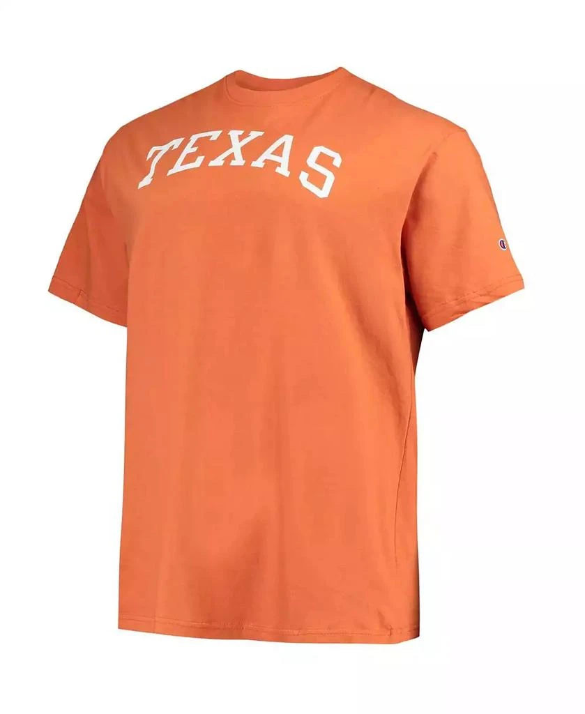 商品CHAMPION|Men's Texas Orange Texas Longhorns Big and Tall Arch Team Logo T-shirt,价格¥232,第2张图片详细描述