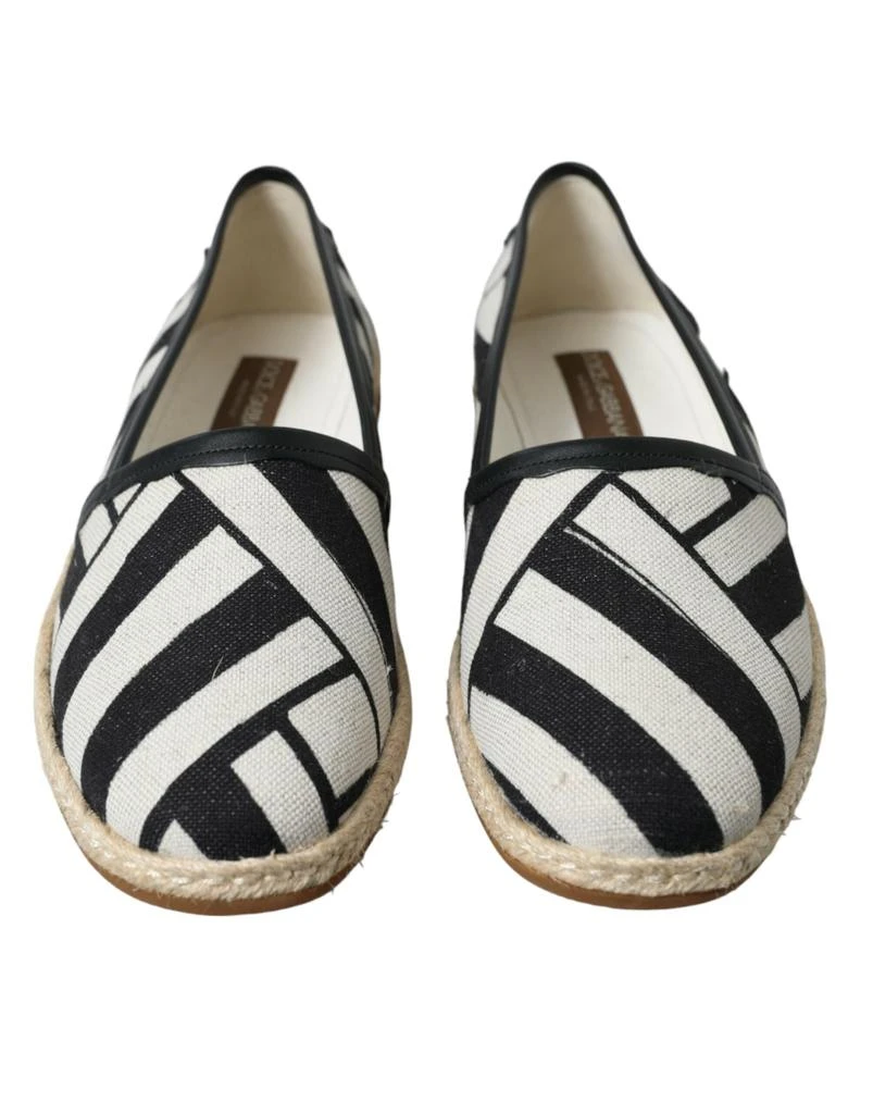 商品Dolce & Gabbana|Chic Striped Canvas Men's Espadrilles,价格¥2892,第2张图片详细描述