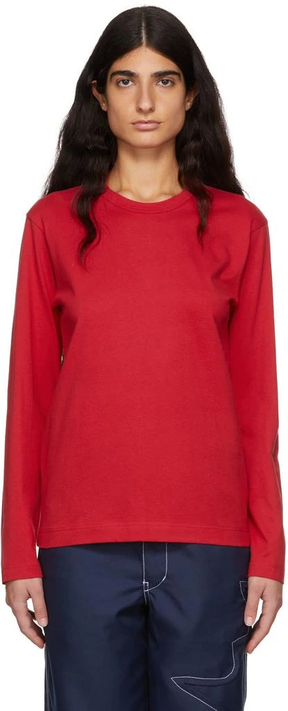 商品Comme des Garcons|Red Back Logo Long Sleeve T-Shirt,价格¥352,第1张图片