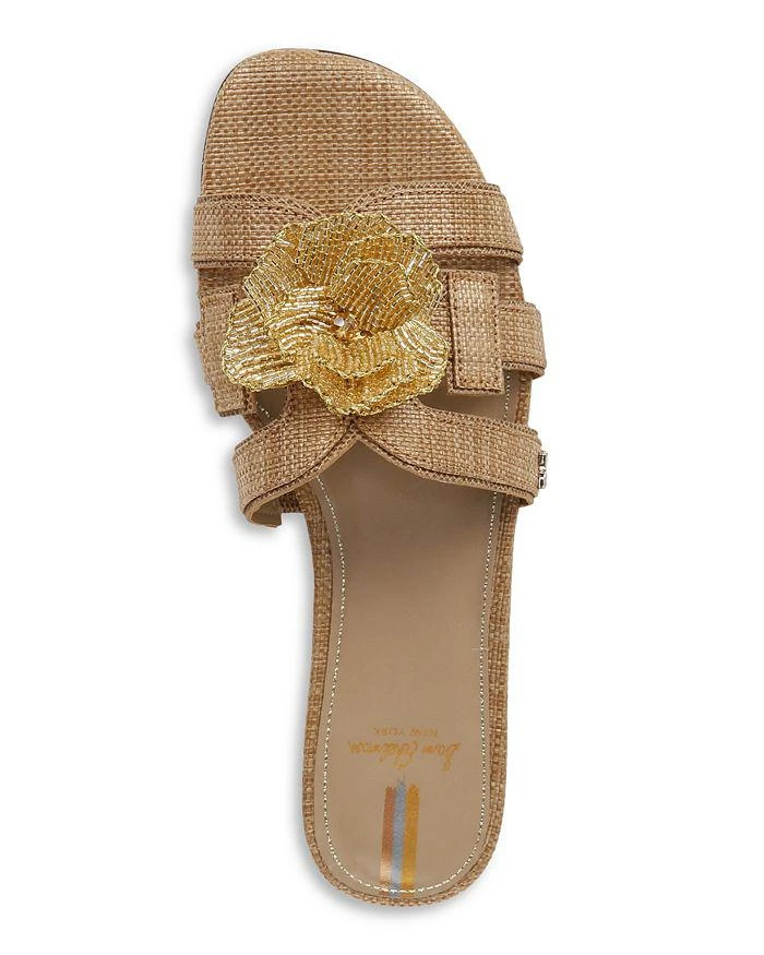 商品Sam Edelman|Women's Bay Beaded Flower Slide Sandals,价格¥1055,第3张图片详细描述