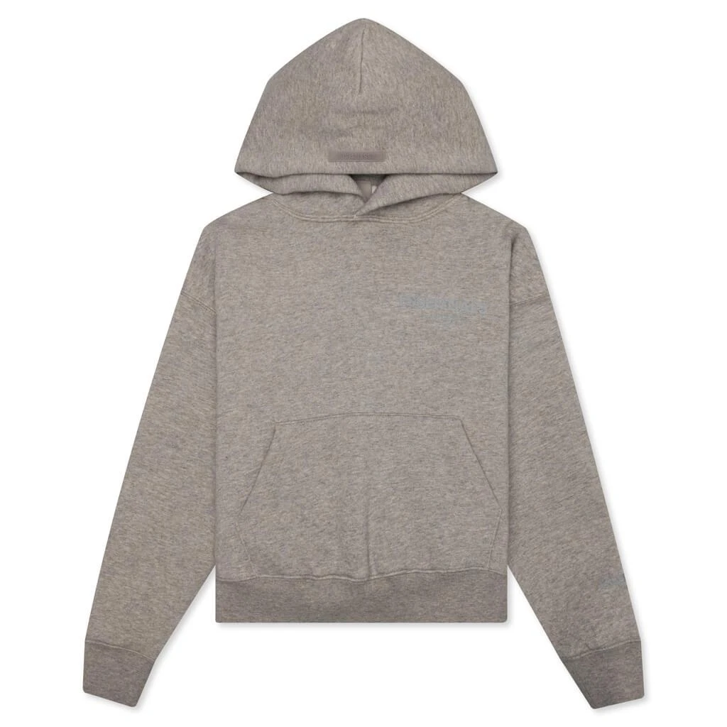 商品Essentials|Essentials Kid's Pullover Hoodie - Dark Heather Oatmeal,价格¥531,第1张图片