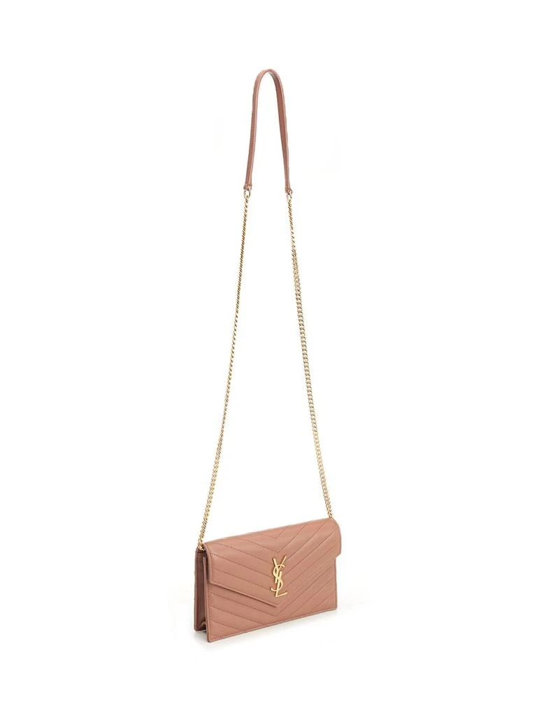 商品Yves Saint Laurent|Wallet On Chain Small Leather Goods Rose,价格¥7594,第2张图片详细描述