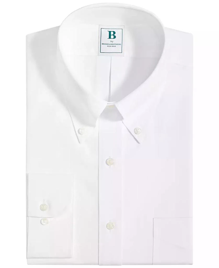 商品Brooks Brothers|Men's Regular Fit Non-Iron Solid Dress Shirts,价格¥686,第2张图片详细描述