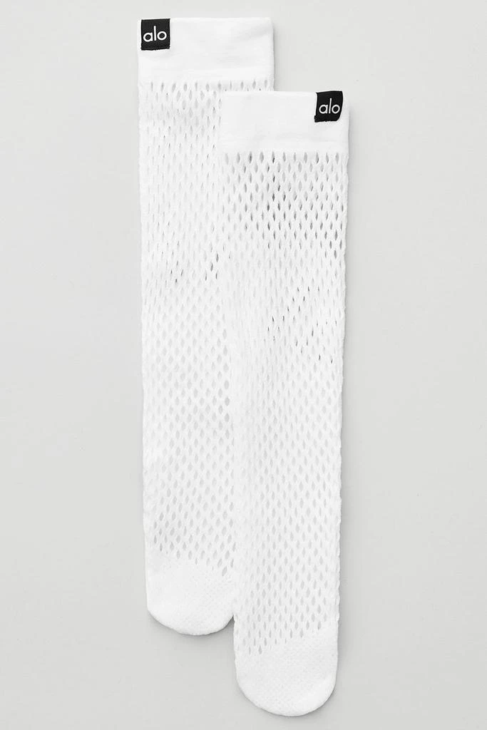 商品Alo|Women's Mesh Up Sock - White,价格¥120,第4张图片详细描述