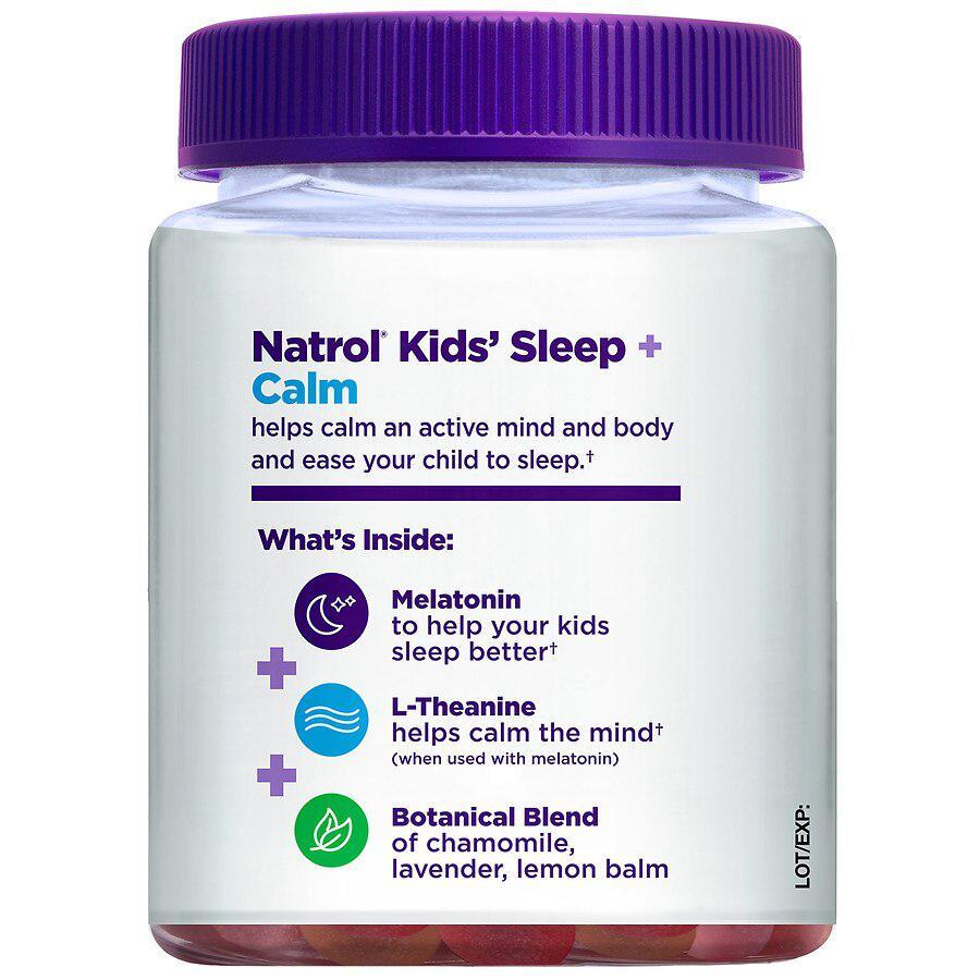 商品Natrol|Kids Sleep+ Calm, Melatonin and L-Theanine, Gummies Strawberry,价格¥144,第4张图片详细描述