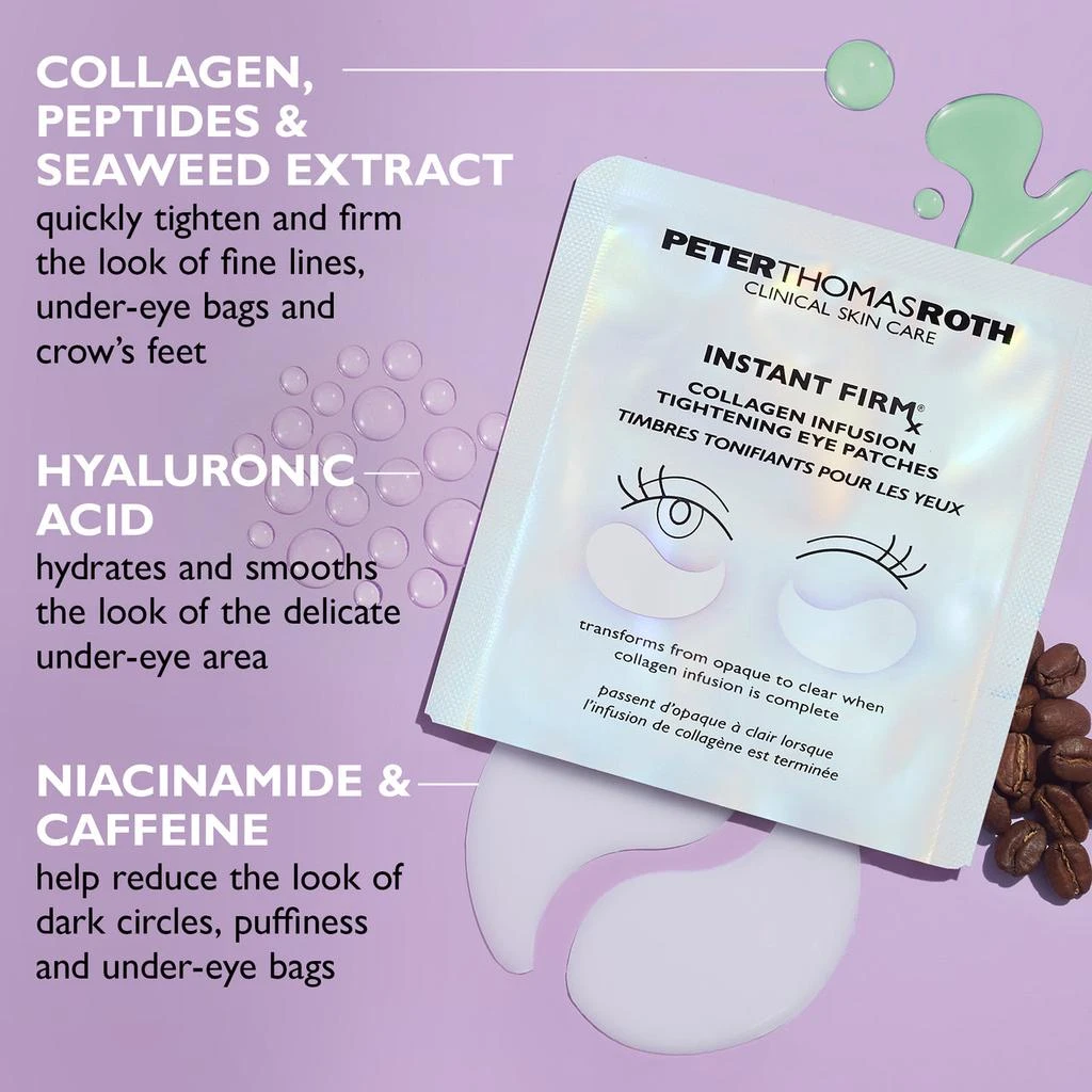 商品Peter Thomas Roth|Instant FIRMx Collagen Infusion Tightening Eye Patches,价格¥271,第5张图片详细描述