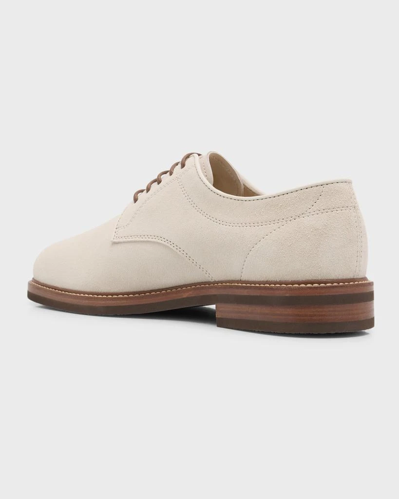 商品Brunello Cucinelli|Men's Suede Derby Shoes,价格¥10747,第4张图片详细描述