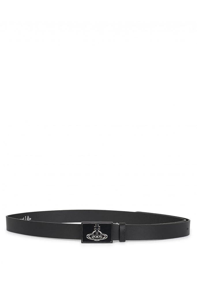 商品Vivienne Westwood|Line Orb Square Buckle Belt,价格¥981,第1张图片