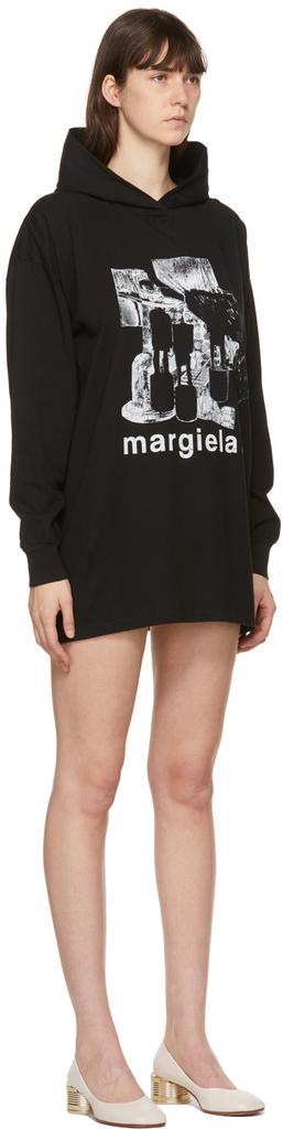 商品MAISON MARGIELA|Black Oversized Graphic Dress,价格¥841,第4张图片详细描述