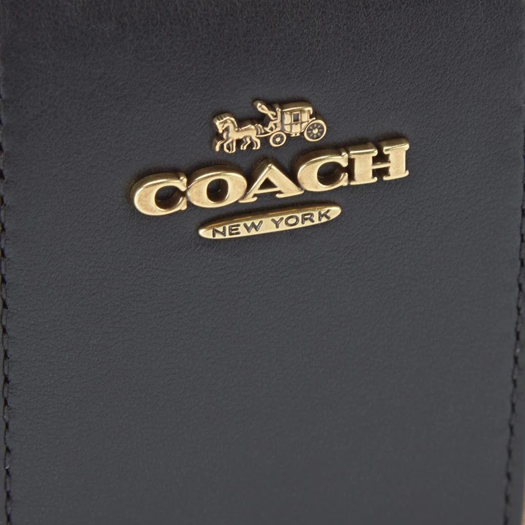 商品Coach|Coach Women's Colorblock Coated Canvas Signature Slim Accordion Zip Purse - Tan Black,价格¥668,第4张图片详细描述