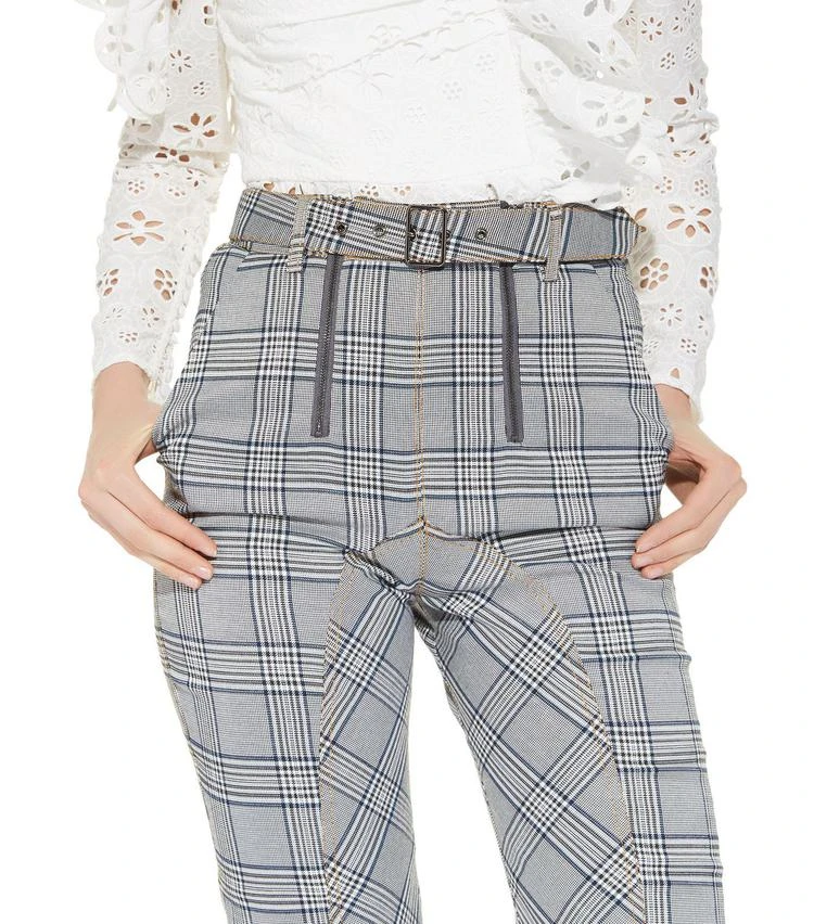 商品Self Portrait|Check Zip Front Trousers,价格¥2232,第4张图片详细描述