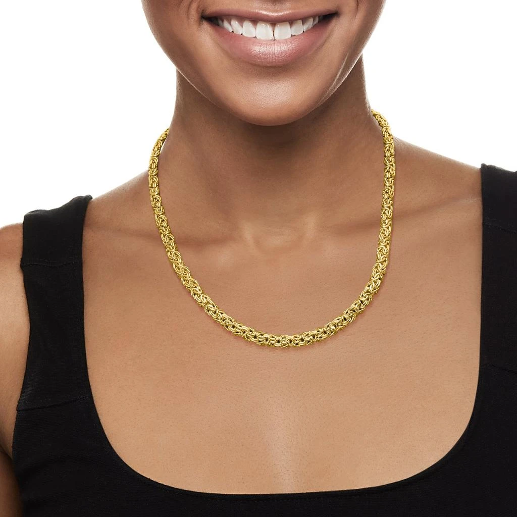 商品Ross-Simons|Ross-Simons 18kt Gold Over Sterling Silver Byzantine Necklace,价格¥1117,第2张图片详细描述