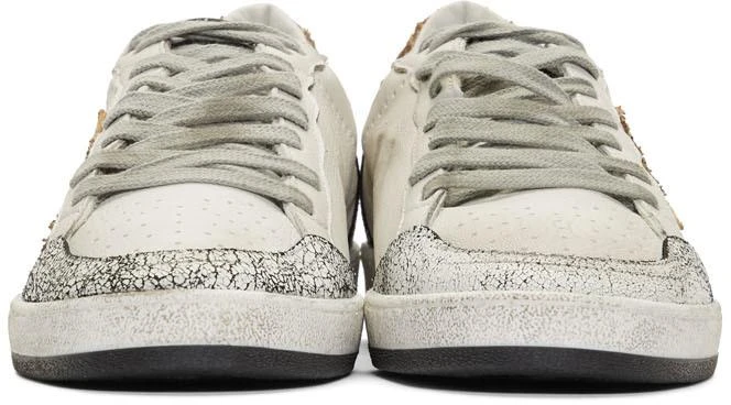 商品Golden Goose|White & Brown Snake Ball Star 运动鞋,价格¥2657,第2张图片详细描述