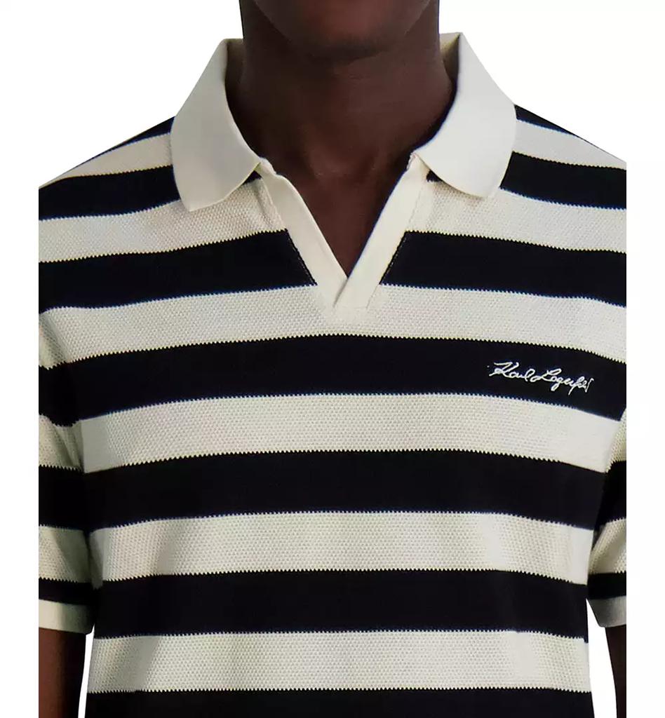 Karl Lagerfeld Men's Long Sleeve Brushed Stripe Shirt - Casual Button-Up, Versatile Styling