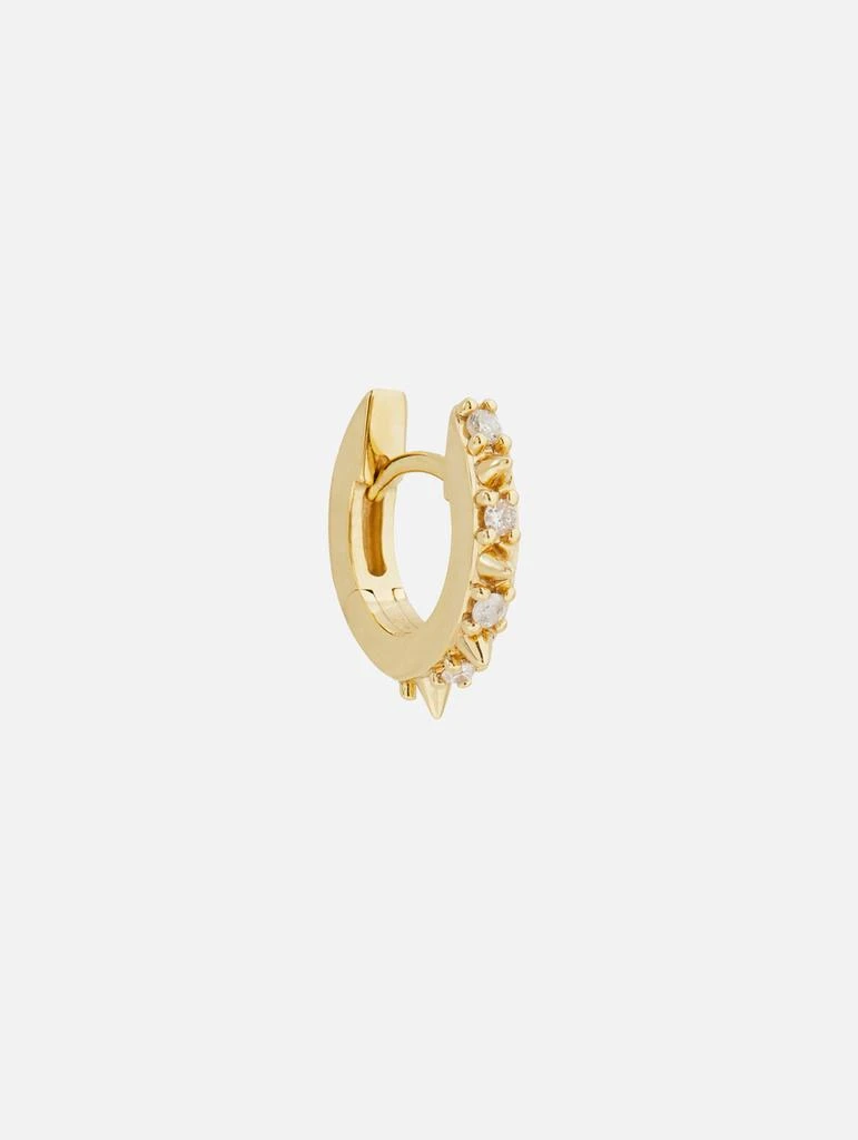 商品THREE STORIES JEWELRY|Single Pave Spike Hoop Earring,价格¥2261,第1张图片