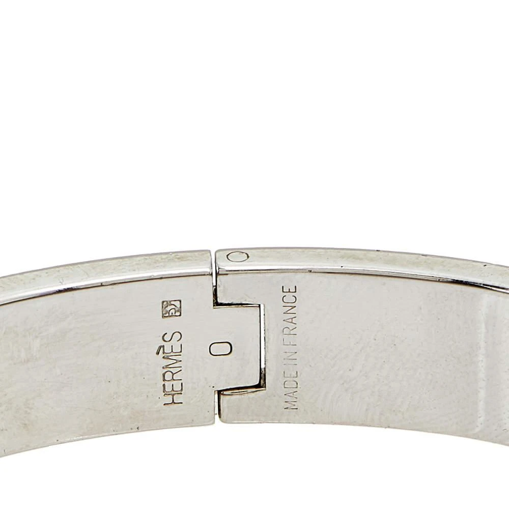  Hermes Clic H Narrow Grey Enamel Palladium Plated Bracelet PM 商品