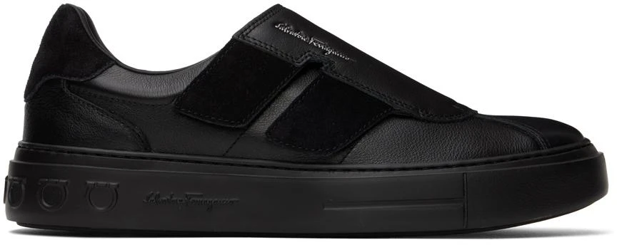 商品Salvatore Ferragamo|Black Velcro Sneakers,价格¥2616,第1张图片