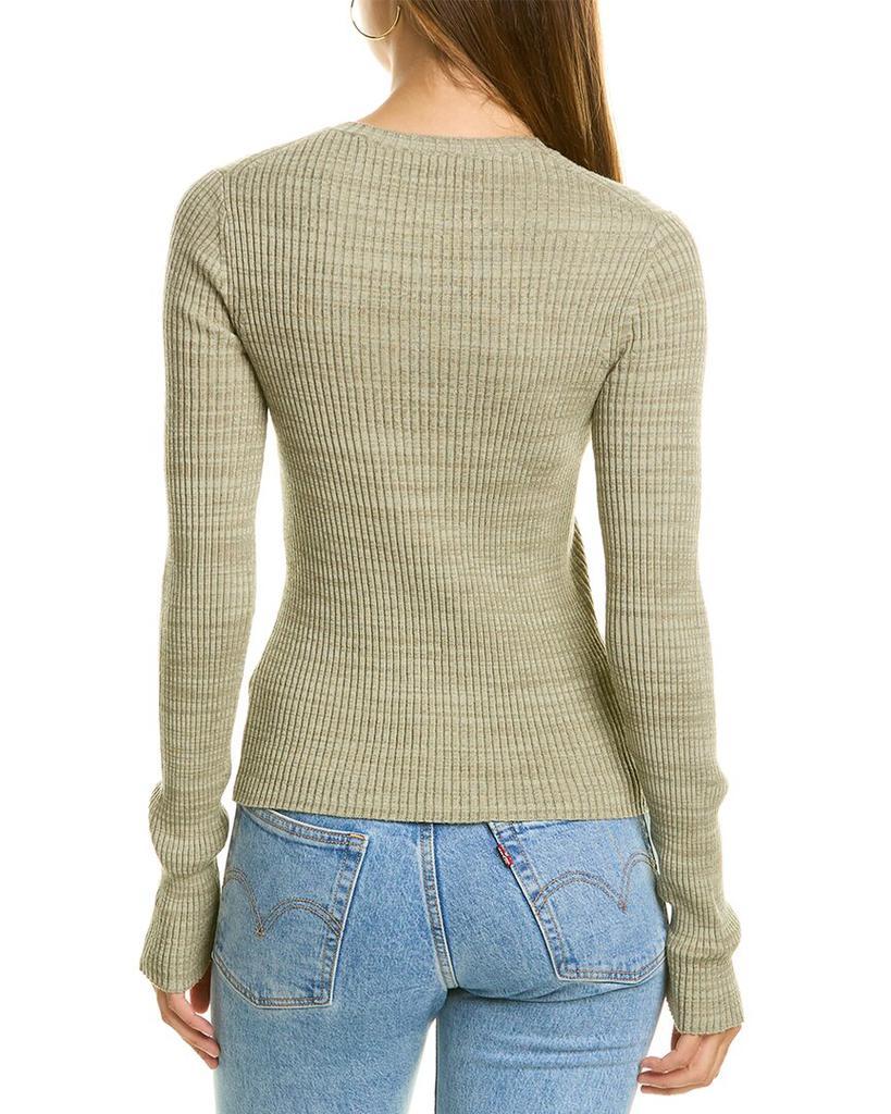 商品Vince|Vince Ribbed Wool-Blend Sweater,价格¥419,第4张图片详细描述