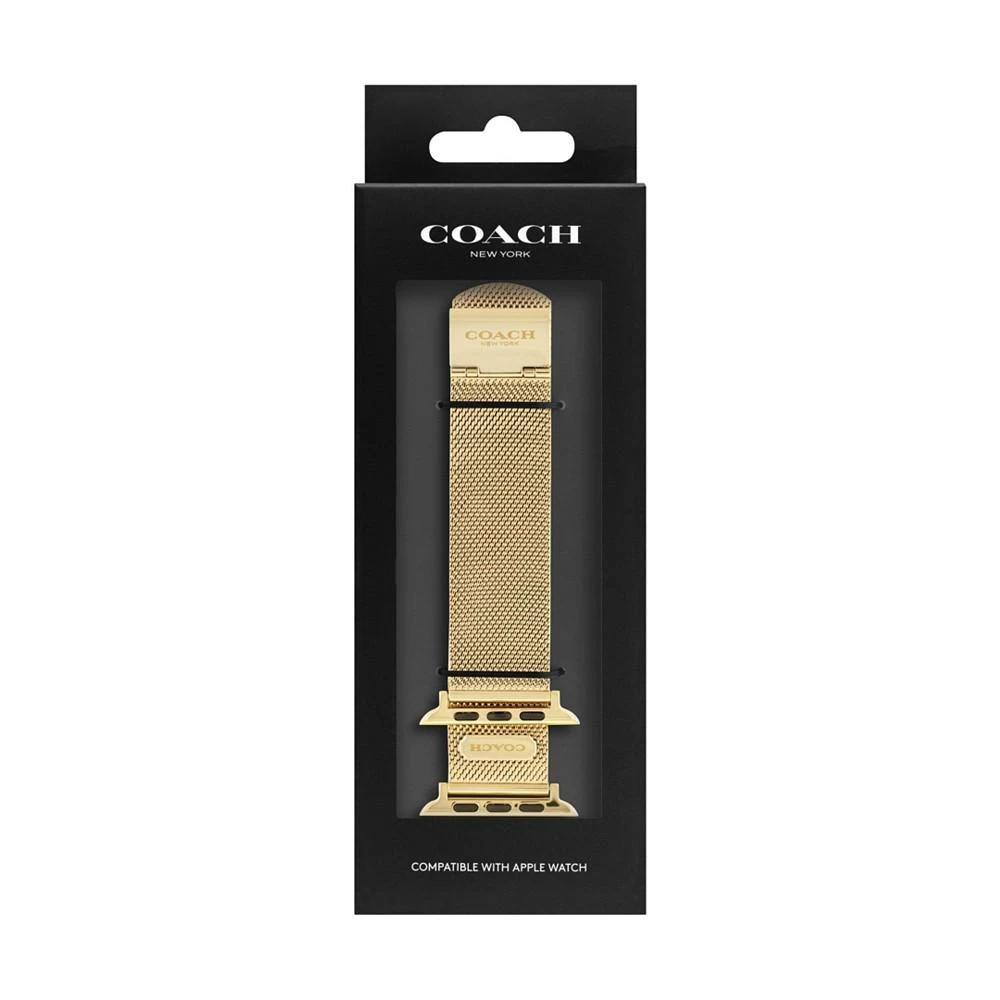 商品Coach|Gold-Tone Mesh Bracelet for Apple Watch® 42/44/45mm,价格¥942,第4张图片详细描述
