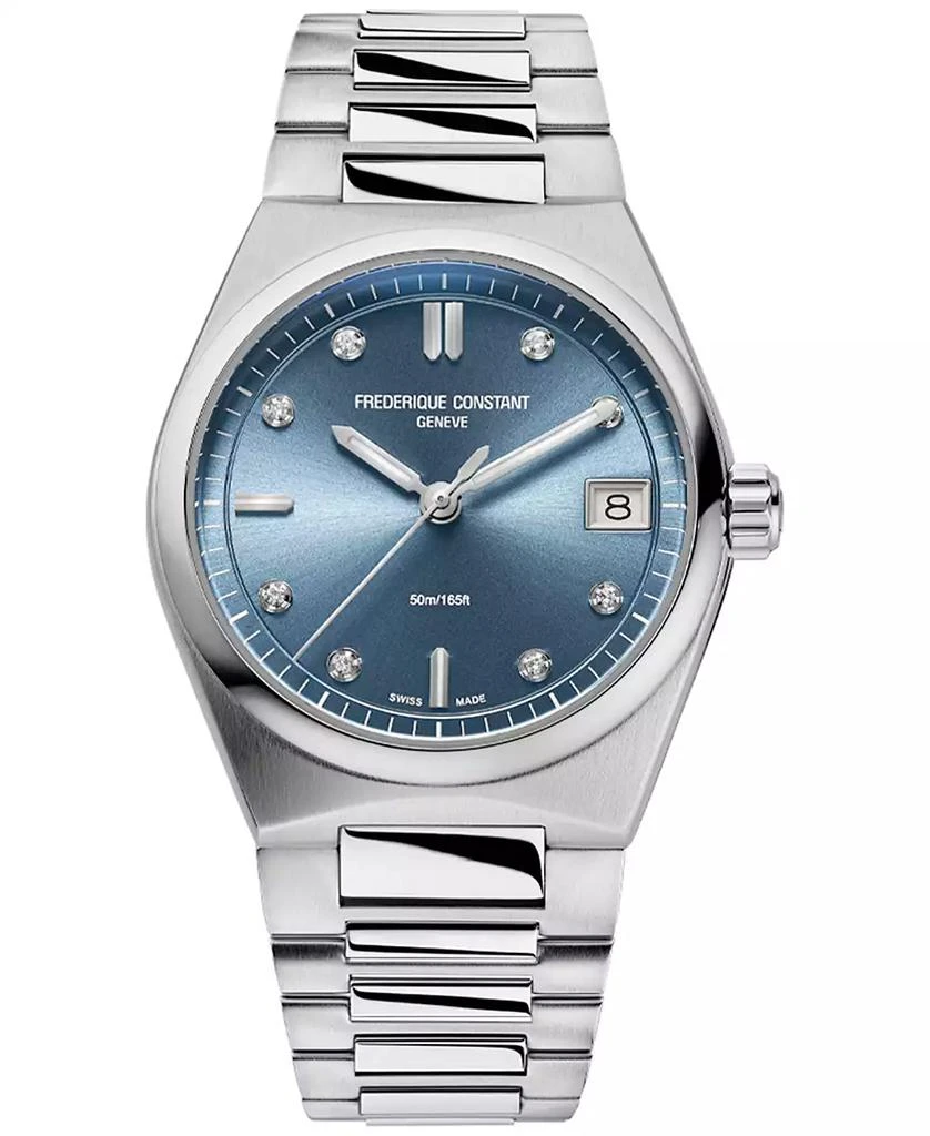 商品Frederique Constant|Women's Swiss Highlife Diamond (1/20 ct. t.w.) Stainless Steel Bracelet Watch 31mm,价格¥12003,第1张图片