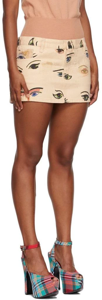 商品Vivienne Westwood|Beige Foam Denim Miniskirt,价格¥1387,第2张图片详细描述