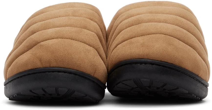商品SUBU|SSENSE Exclusive Tan Quilted Slippers,价格¥140,第2张图片详细描述