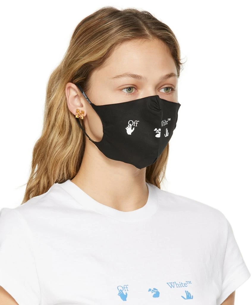 商品Off-White|Black Swimm Logo Face Mask,价格¥1502,第2张图片详细描述