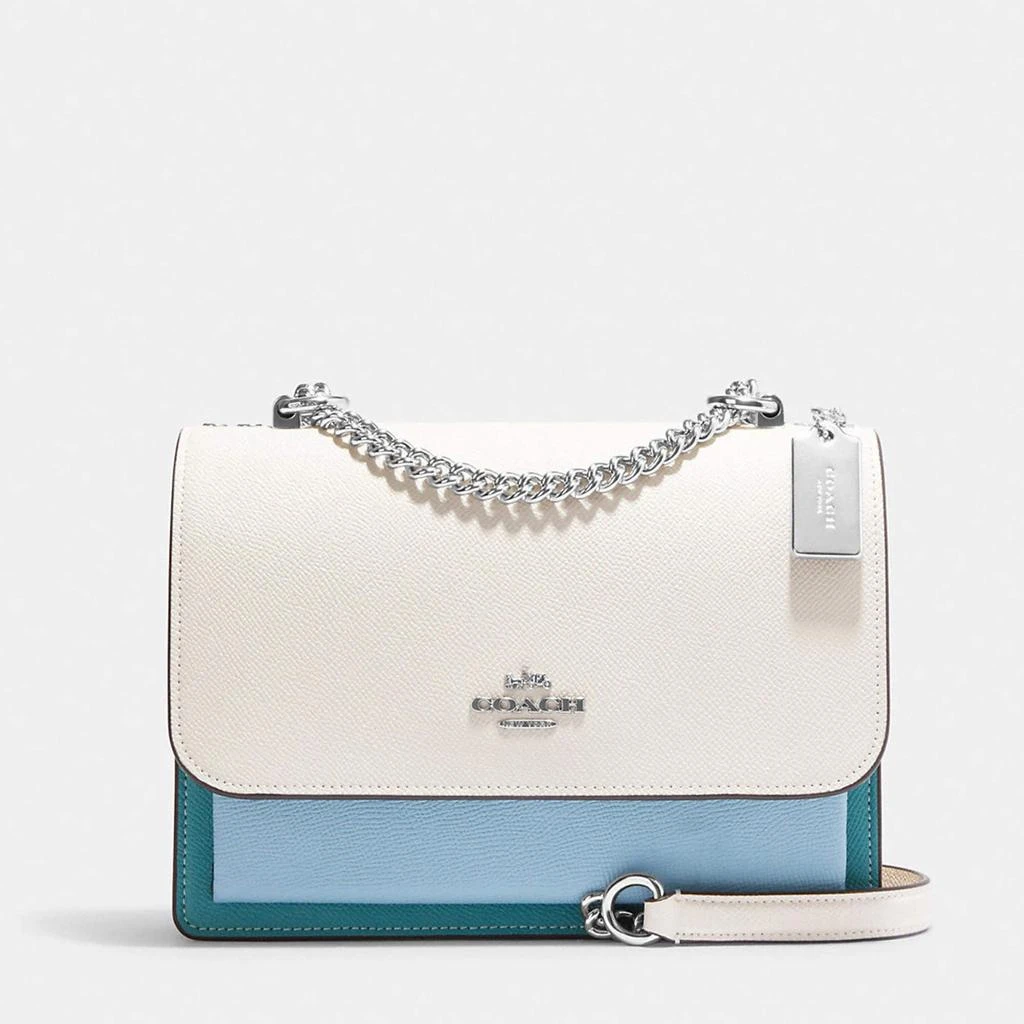 商品Coach|Coach White/Blue Leather Klare Crossbody Bag,价格¥5279,第1张图片