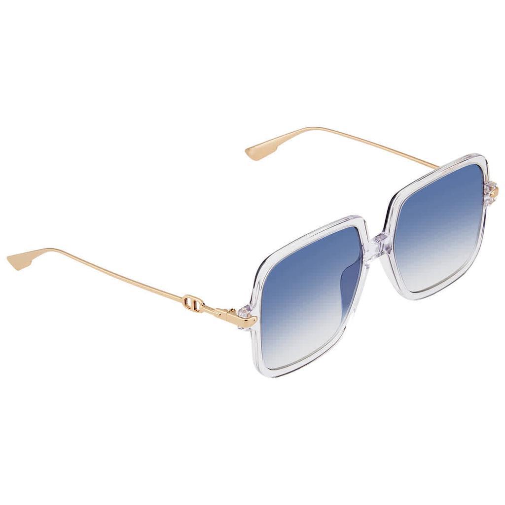 商品Dior|Dior Blue Gradient Square Ladies Sunglasses DIORLINK1 0900/08 58,价格¥1314,第1张图片