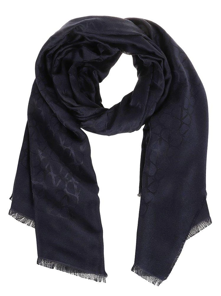 商品Valentino|Valentino	VLogo Signature Frayed Scarf,价格¥4011,第1张图片