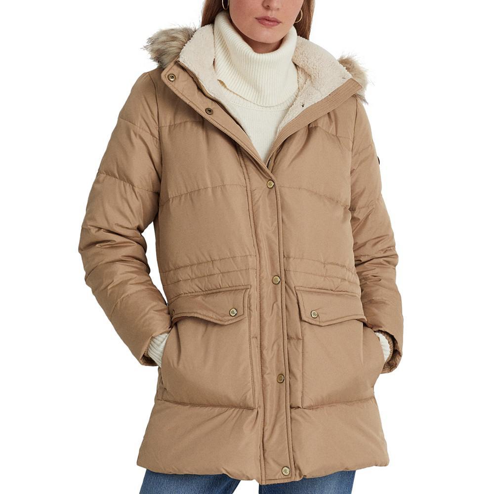商品Ralph Lauren|Women's Faux-Fur-Trim Hooded Anorak Puffer Coat,价格¥1220,第5张图片详细描述