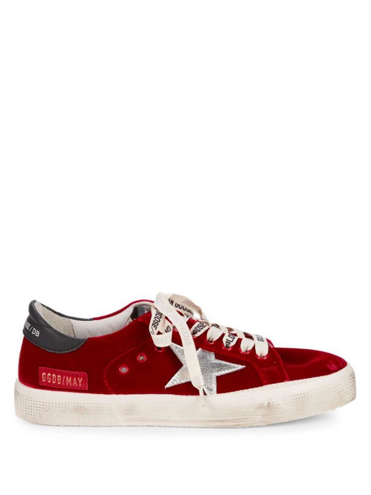 商品Golden Goose|May Velvet Low-Top Sneakers,价格¥2627,第5张图片详细描述