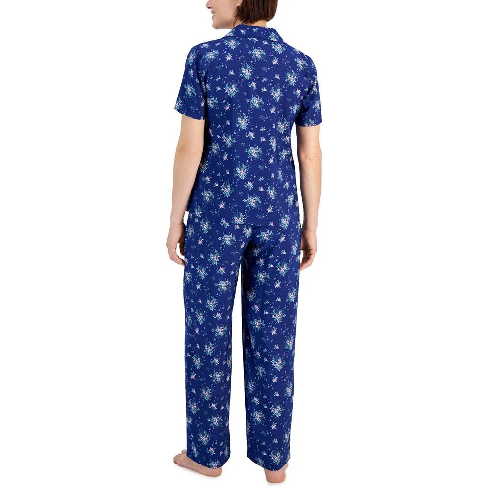 商品Charter Club|Women's Matte Satin Short-Sleeve Pajamas Set, Created for Macy's,价格¥187,第2张图片详细描述