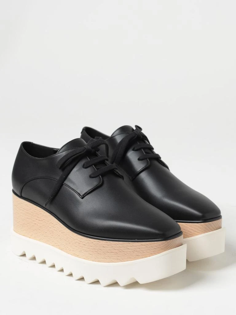 商品Stella McCartney|Stella McCartney Elyse derby shoes in synthetic leather with wedgeshoes,价格¥3759,第2张图片详细描述