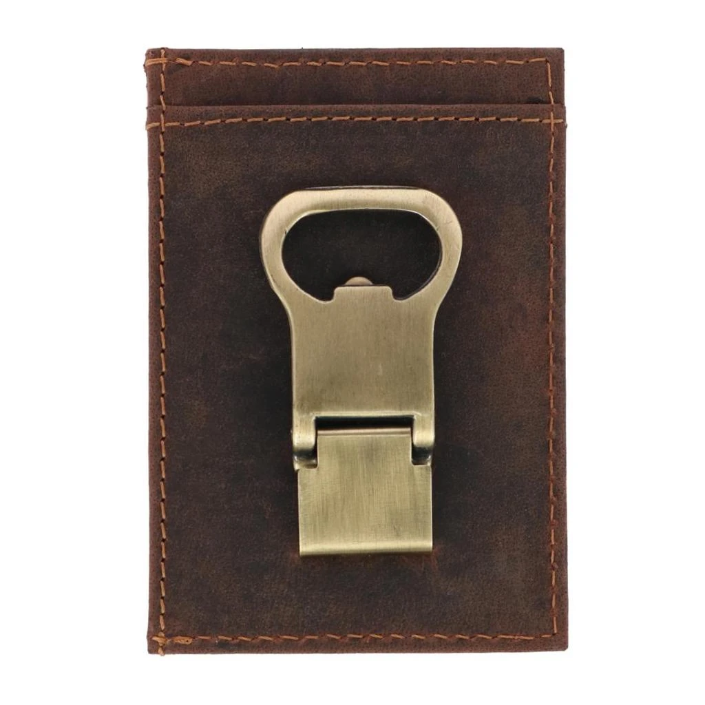 商品CTM|Men's Leather Bottle Opener Money Clip Wallet,价格¥198,第2张图片详细描述