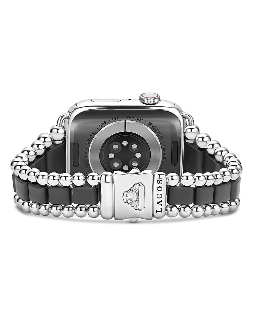 Smart Caviar Black Ceramic & Stainless Steel Apple™ Watch Bracelet, 42mm - Exclusive 商品