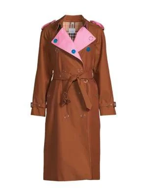 商品Burberry|Double Breasted Belted Trench Coat,价格¥9745,第3张图片详细描述