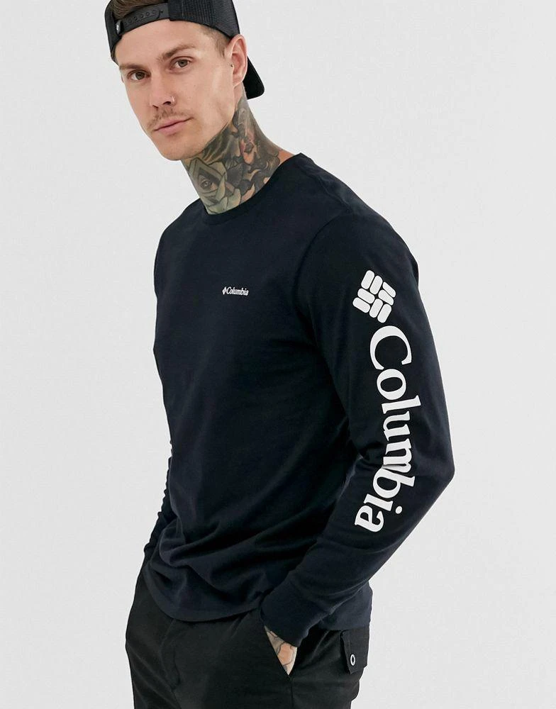 商品Columbia|Columbia North Cascades long sleeve t-shirt in black,价格¥165,第1张图片