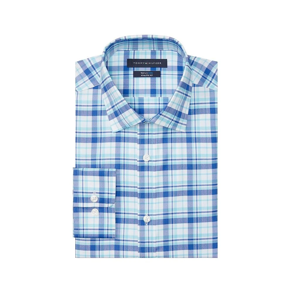 商品Tommy Hilfiger|Men's Th Flex Cool Athletic Fit Dress Shirt,价格¥190,第1张图片