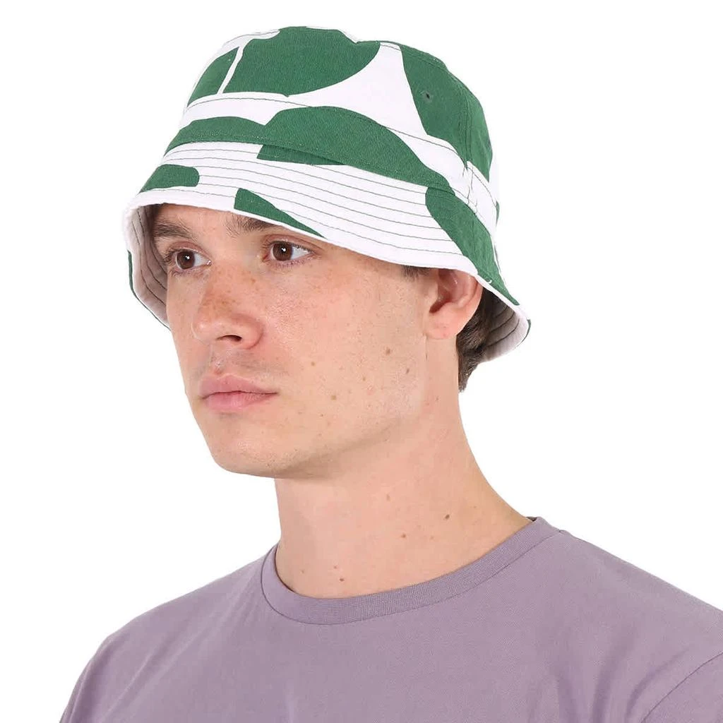 商品Lacoste|Lacoste Unisex White / Green Heritage Reversible Cotton Bob Hat, Size Large,价格¥361,第2张图片详细描述