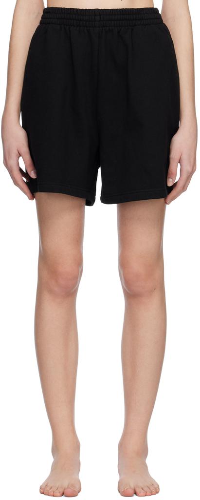 Black SKIMS Boyfriend Fleece Shorts商品第1张图片规格展示