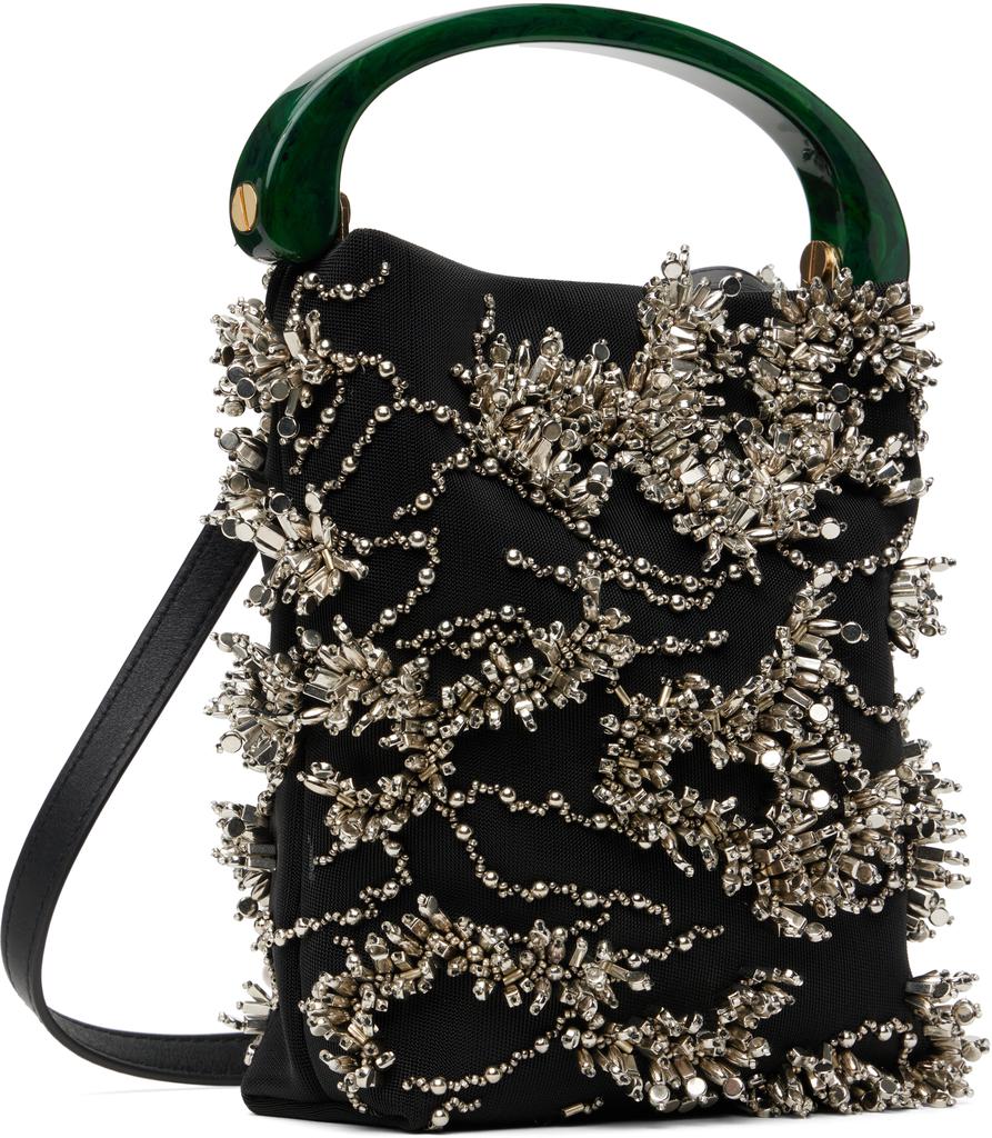 Dries Van Noten Black Micro Leather Bag - Travel Bags - Free