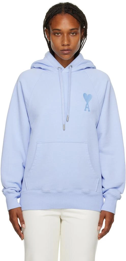 商品AMI|Blue Ami De Cœur Hoodie,价格¥1087,第1张图片