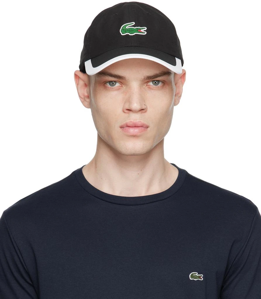 商品Lacoste|Black Unisex Sport Contrast Border Cap,价格¥410,第1张图片