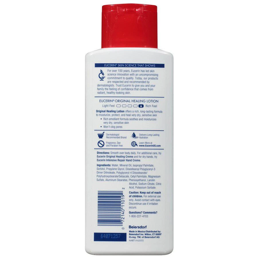 商品Eucerin|Original Healing Rich Lotion,价格¥67,第3张图片详细描述