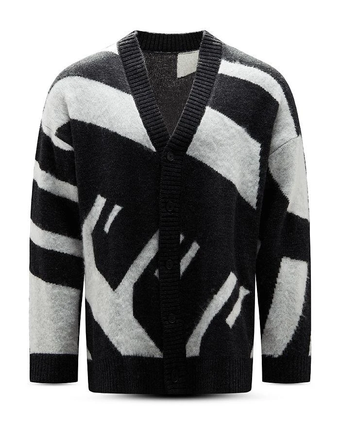 商品Alexander McQueen|Color Block Oversized Cardigan Sweater,价格¥1328,第1张图片