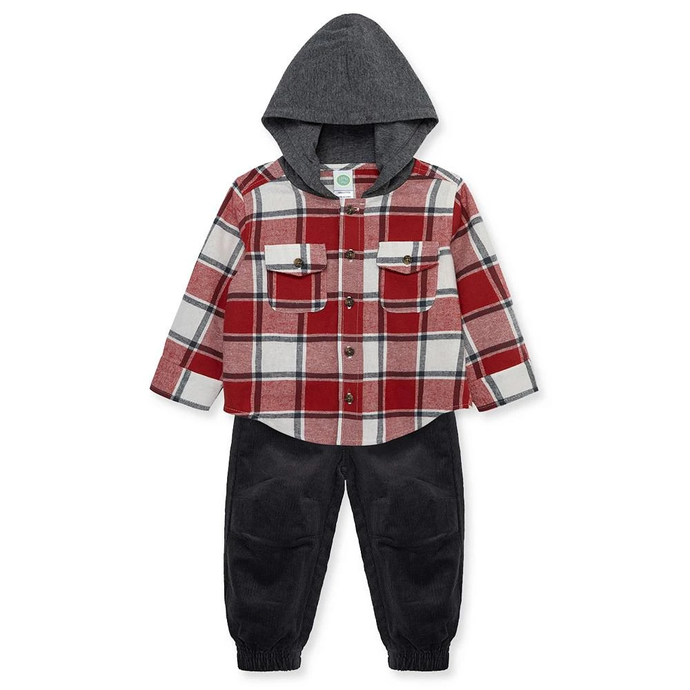 商品Little Me|Baby Boys Woven Hoodie and Pant Set,价格¥216,第1张图片