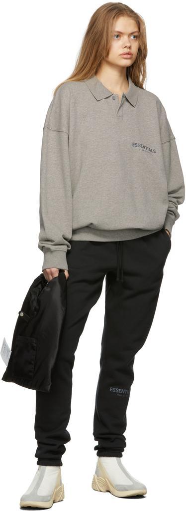 商品Essentials|男女同款 黑色棉质休闲裤,价格¥672,第6张图片详细描述