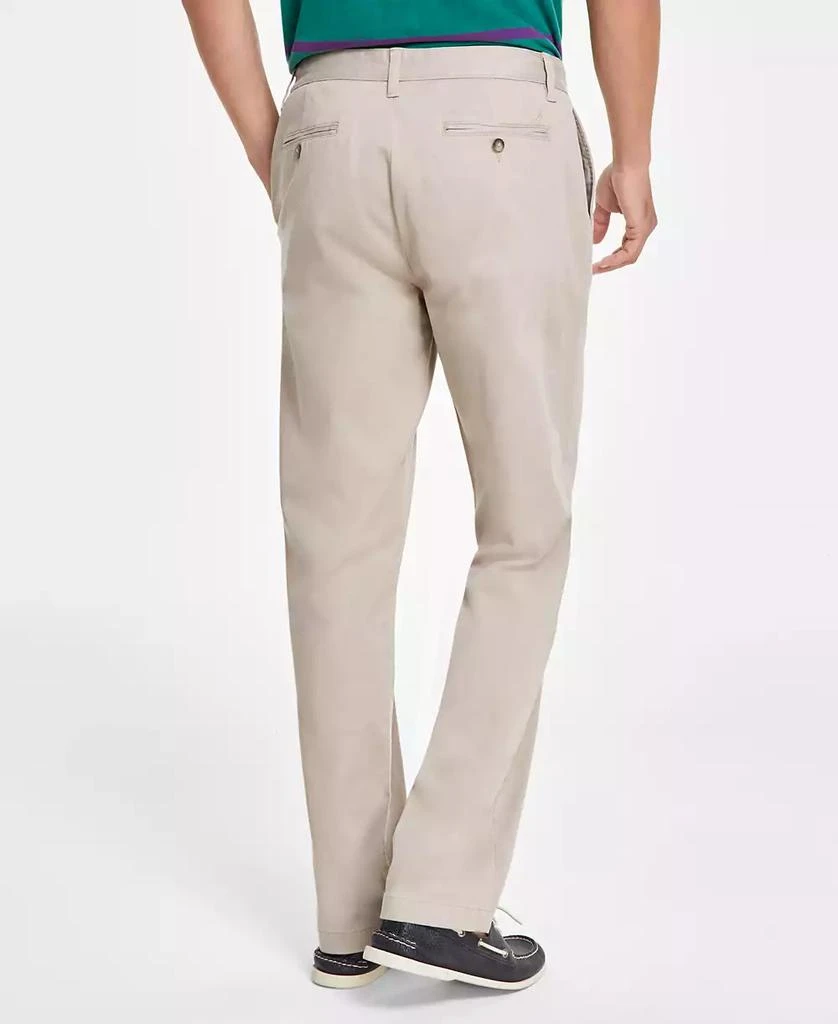 Men's Classic-Fit Stretch Solid Flat-Front Chino Deck Pants 商品