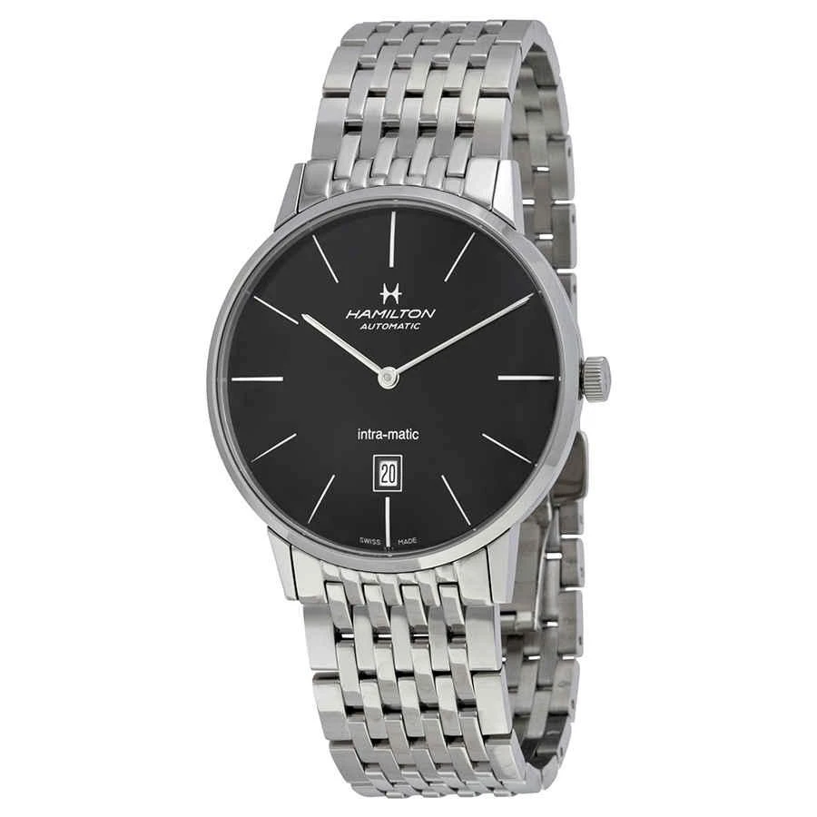 商品Hamilton|Timeless Classic Intra-Matic Black Dial Men's Watch H38755131,价格¥4406,第1张图片